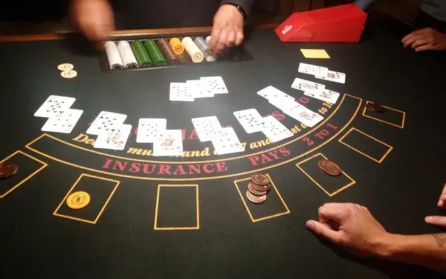 Blackjack table