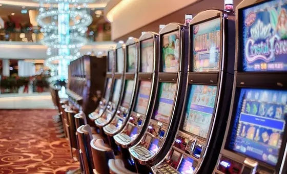 Row of slot machines