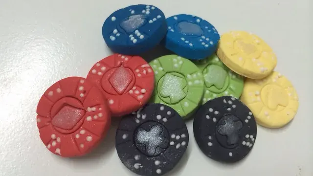 Stack of casino chips